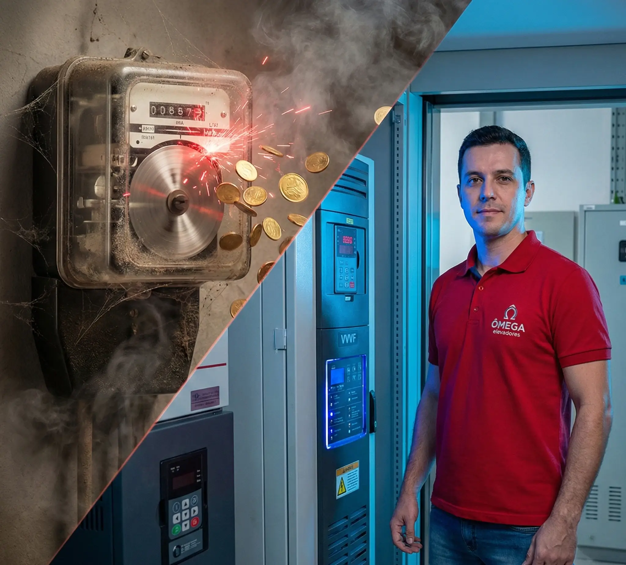 Economia de Energia Elevador